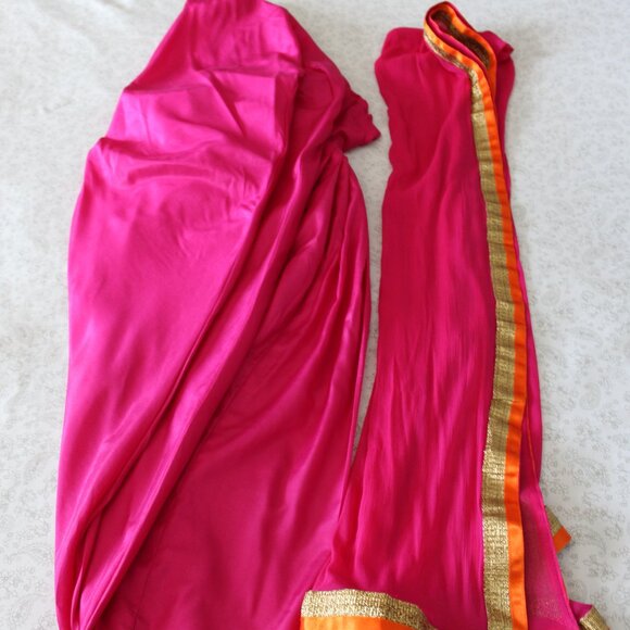 Orange & Pink Salwar - Picture 3 of 3